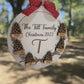 Personalized Family Pinecone Ornament, Custom Initial Name Ornament, Christmas 2024 Ornament, Family Ornaments, Custom Wooden Ornament Gifts