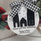 Zip Code Ornament, Home for the Holidays Gift, New Home Gift, Newlywed Gifts, Personalized Custom Zip Code Christmas Ornament Tree Decor