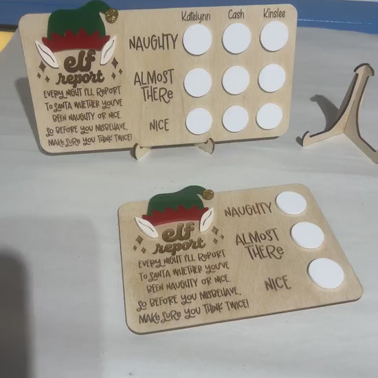 Custom Christmas Elf Report Reward Activity Board, Christmas Elf Magnet Activity Board, Christmas Decor for Kids, Magnet Sign, Elf Meter