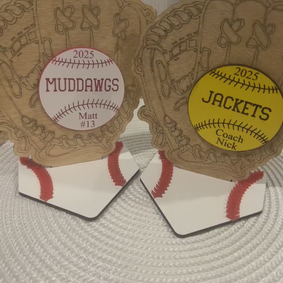 Custom Baseball Sign, Baseball Trophy, Softball Trophy, Personalized Baseball/Softball Gifts, End of Season Awards,Baseball Decor,Coach Gift