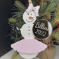 Personalized Dance/Ballet Snowman Ornament, Gift for her/teacher/daughter, Custom Ornament, Personalized Christmas Ornament,Snowman Ornament